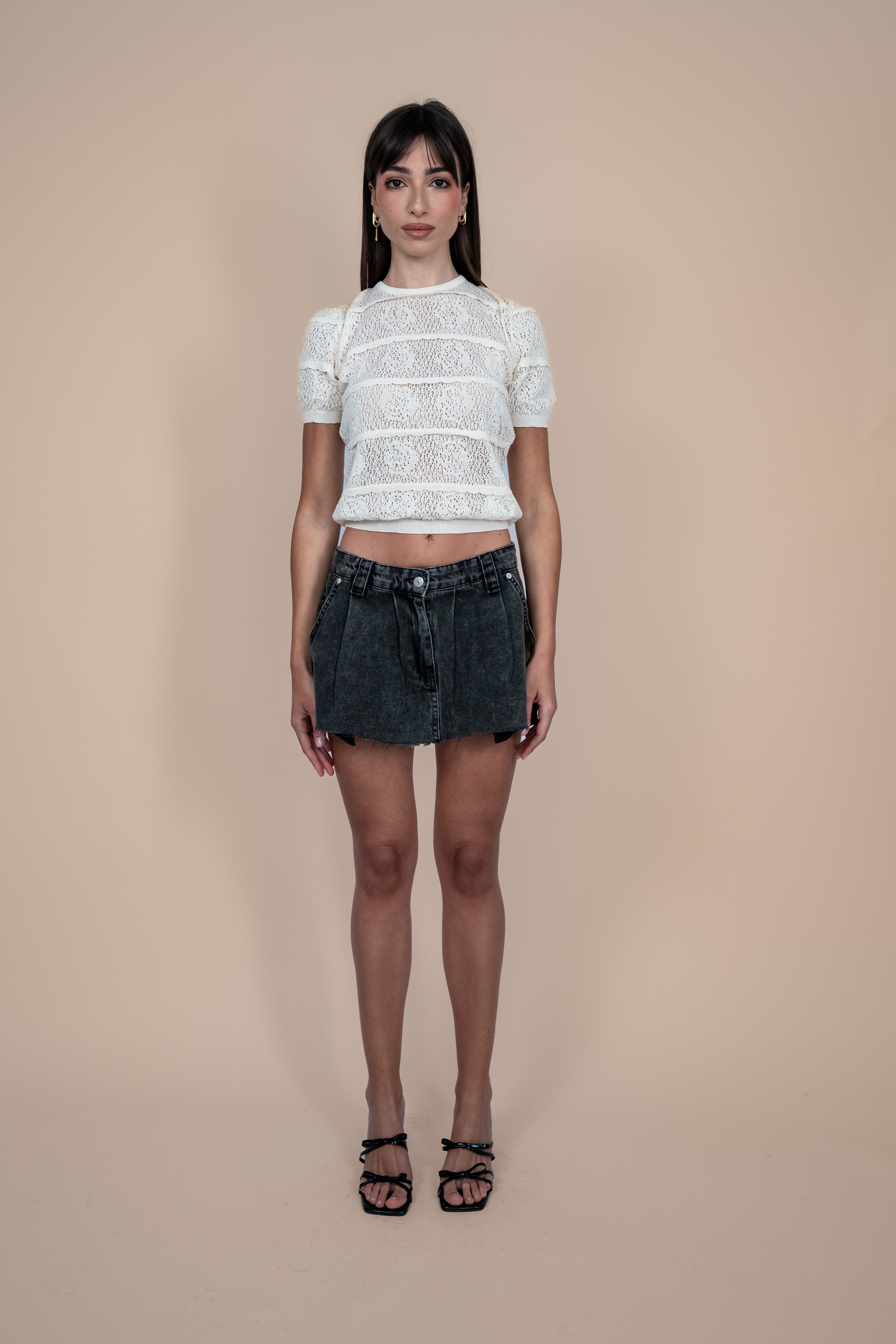 Urban Denim Skirt - Grey Wash