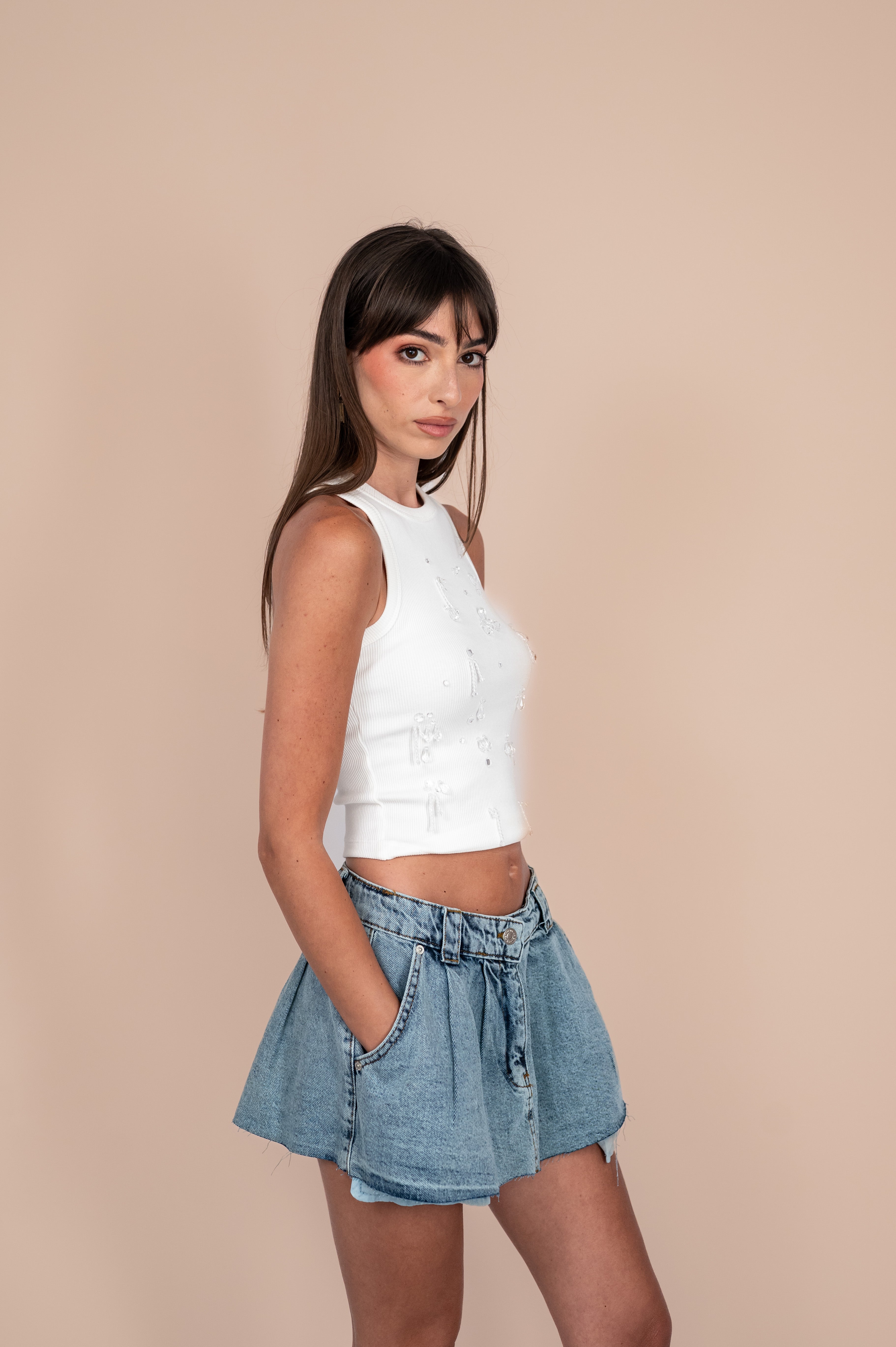 Urban Denim Skirt - Light Wash