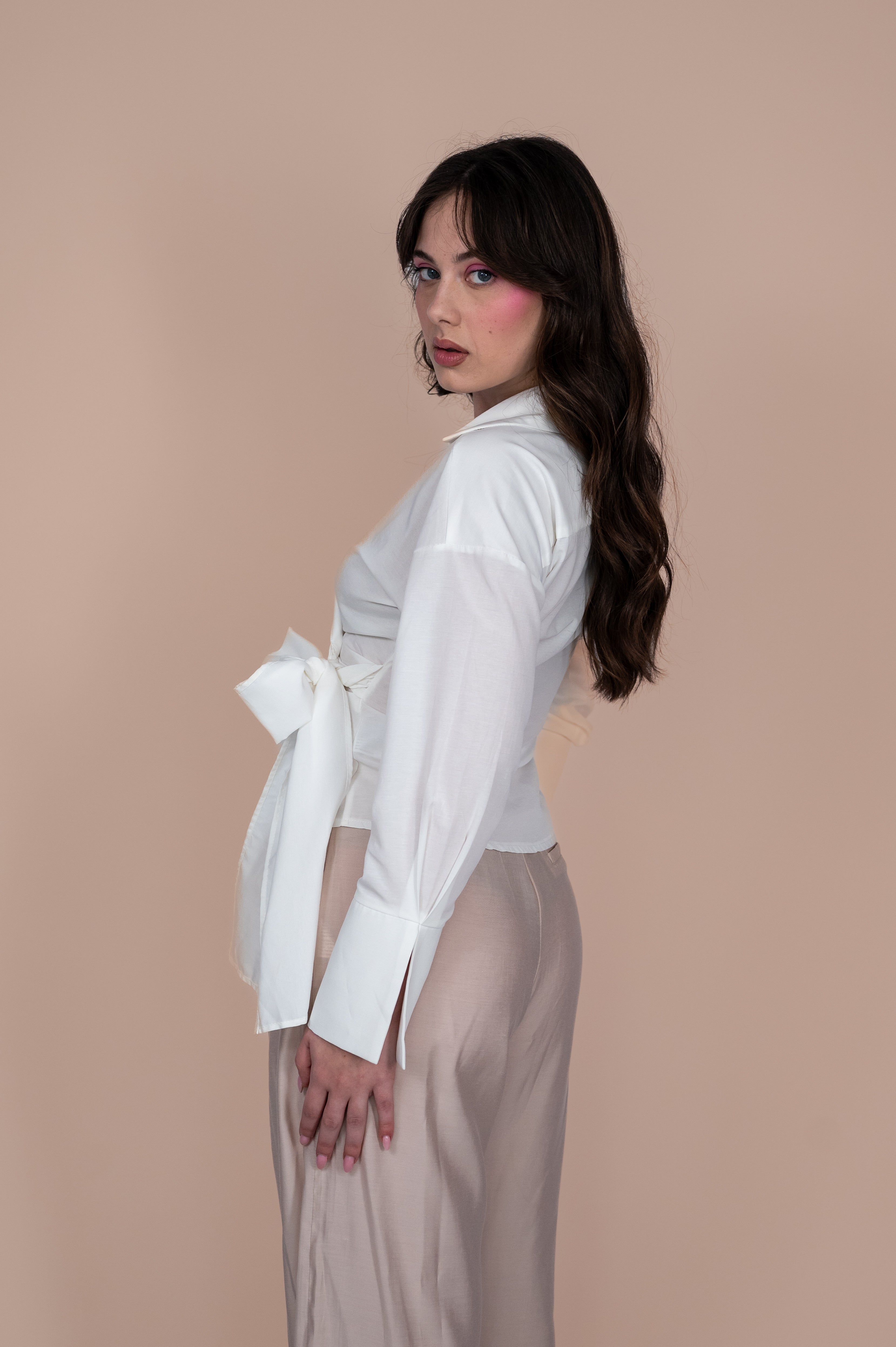 White Bow Shirt