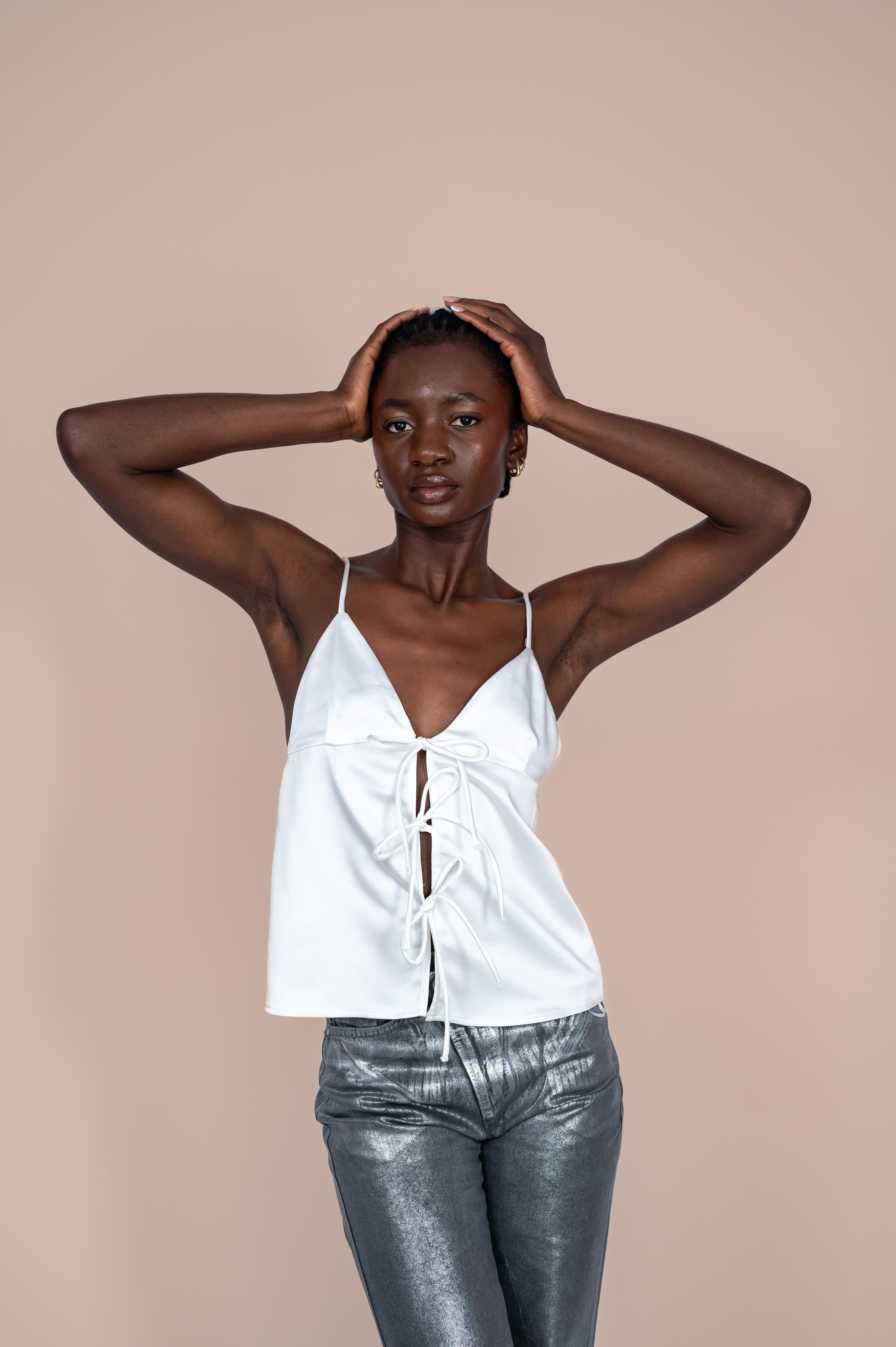 Satin Cami Tie Top